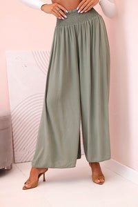 Women's viscose pants with elastic waistband 3069 / – Dark Burgundy цвет / color | Lexline Fashion