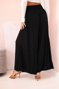 Women's viscose pants with elastic waistband 3069 / – Dark Burgundy цвет / color | Lexline Fashion