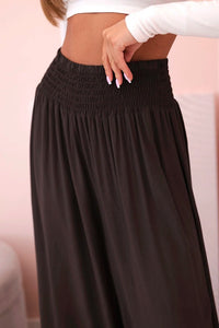 Women's viscose pants with elastic waistband 3069 / – Dark Burgundy цвет / color | Lexline Fashion