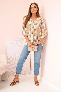 Women's viscose shirt with pocket ME3412 / – Mint цвет / color | Lexline Fashion