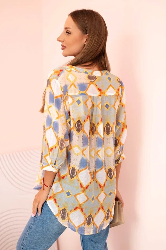 Women's viscose shirt with pocket ME3412 / – Mint цвет / color | Lexline Fashion