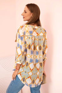 Women's viscose shirt with pocket ME3412 / – Mint цвет / color | Lexline Fashion