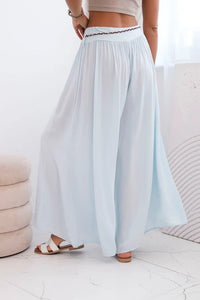 Women's wide - leg viscose trousers 81733 / – Blue цвет / color | Lexline Fashion