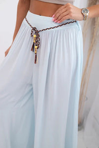 Women's wide - leg viscose trousers 81733 / – Blue цвет / color | Lexline Fashion