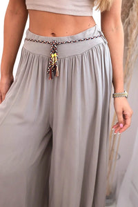 Women's wide - leg viscose trousers 81733 / – Fango цвет / color | Lexline Fashion