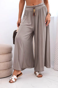 Women's wide - leg viscose trousers 81733 / – Fango цвет / color | Lexline Fashion