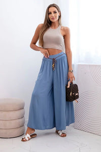 Women's wide - leg viscose trousers 81733 / – Jeans цвет / color | Lexline Fashion
