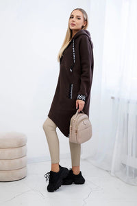 Zip - up hoodie 9664 / – Brown цвет / color | Lexline Fashion