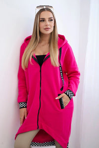 Zip - up hoodie 9664 / – Fuchsia цвет / color | Lexline Fashion