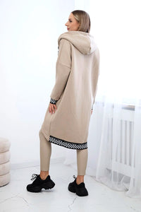 Zip - up hoodie 9664 / – Light || Beige цвет / color | Lexline Fashion