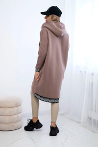 Zip - up hoodie 9664 / – Mocca цвет / color | Lexline Fashion
