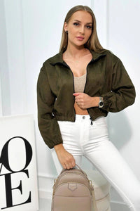 Zipper jacket 69521 / – Khaki цвет / color | Lexline Fashion